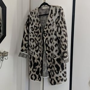 RD Style leopard print cardigan